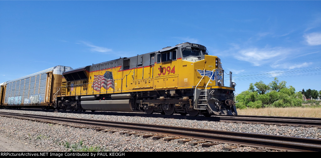 UP 3094 Side Shot as She Waits to Head Westbound with A New Train Crew